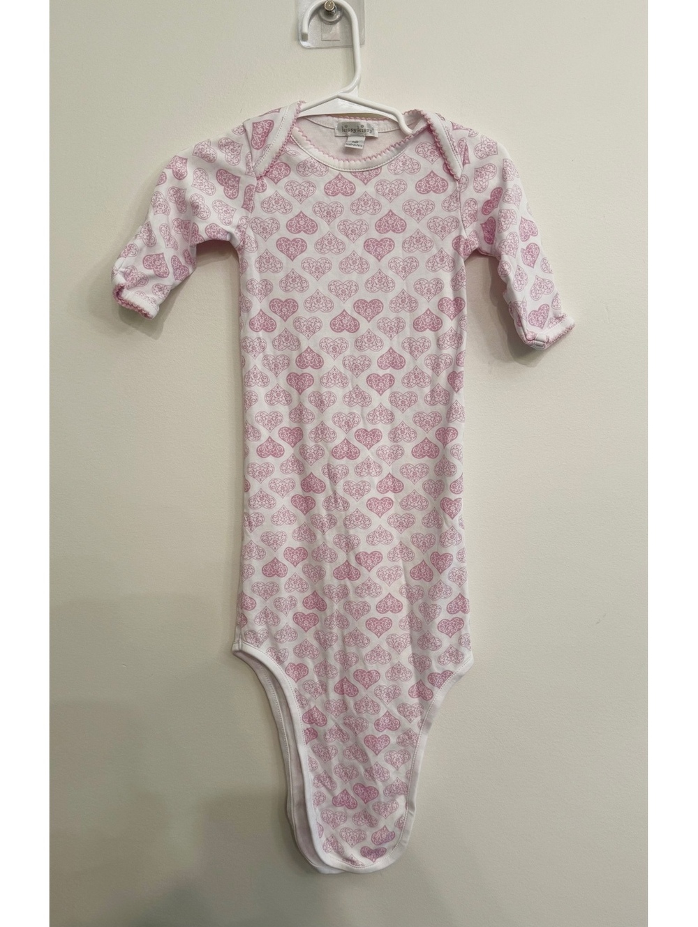 Kissy Kissy Newborn Pink Heart Print Cotton Baby Gown